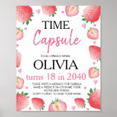 Erdbeere Time Kapselposter Poster (Vorne)
