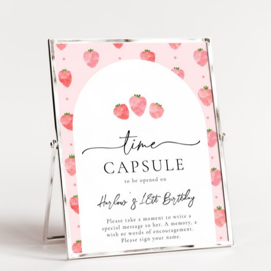 Erdbeere Time Kapselszeichen