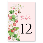 Erdbeere Tischnummer (Vorderseite)