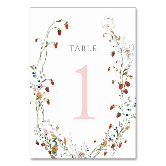 Erdbeere Tischnummer 1 (Rückseite)