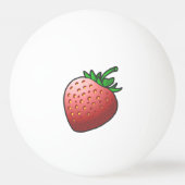 Erdbeere Tischtennisball (Rückseite)