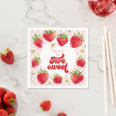 Erdbeere Two Sweet 2. Geburtstag Serviette (Beispiel)