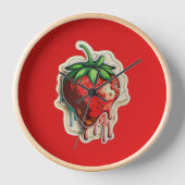 Erdbeere Uhr (Vorderseite)