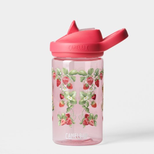 Erdbeere und Bären Trinkflasche (Links)
