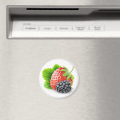 Erdbeere und BlackBerry Magnet (In Situ (Geschirrspüler))