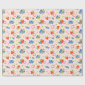 Erdbeere und Blaubeere nahtloses Muster Geschenkpapier (Flach)