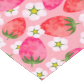 Erdbeere und Blumen Tischdecke (Schrägansicht)