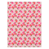 Erdbeere und Blumen Tischdecke (Vorderseite)