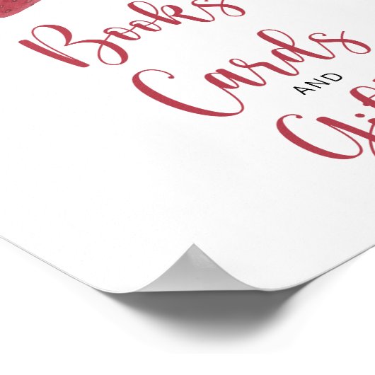 Erdbeere und Bugs - Bücherkarten und -geschenke Poster (Ecke)