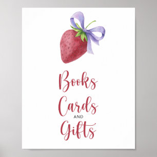 Erdbeere und Bugs - Bücherkarten und -geschenke Poster