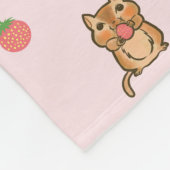 Erdbeere und Chipmunk Fleecedecke (Ecke)