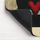 Erdbeere und cremefarbene Creme Mousepad (Ecke)