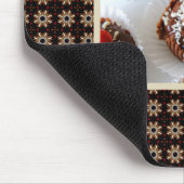 Erdbeere und dunkle Schokolade Mousse Dessert Mousepad (Ecke)