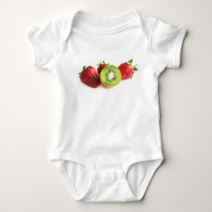 Erdbeere und Kiwi Baby Strampler