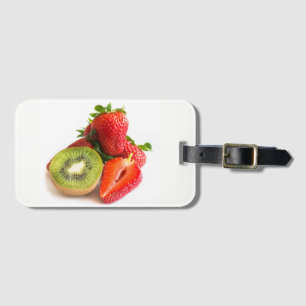 Erdbeere und Kiwi Gepäckanhänger