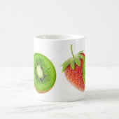Erdbeere und Kiwi Kaffeetasse (Mittel)