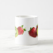 Erdbeere und Kiwi Kaffeetasse (Mittel)
