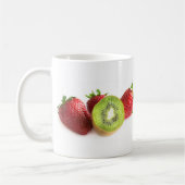 Erdbeere und Kiwi Kaffeetasse (Links)