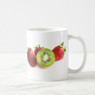 Erdbeere und Kiwi Kaffeetasse