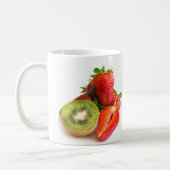 Erdbeere und Kiwi Kaffeetasse (Links)