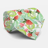 Erdbeere und Kiwi. Krawatte (Gerollt)