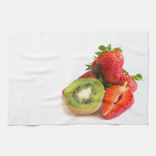 Erdbeere und Kiwi Küchentuch