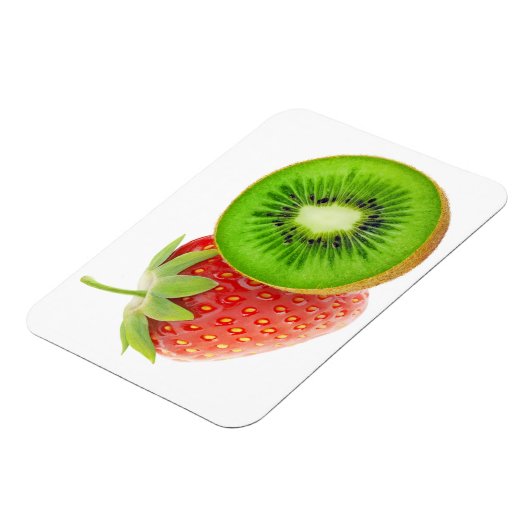 Erdbeere und Kiwi Magnet (Linke Seite)