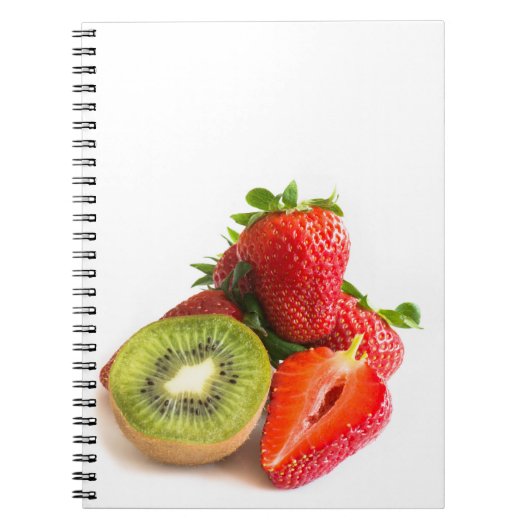 Erdbeere und Kiwi Notizblock (Vorderseite)