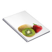 Erdbeere und Kiwi Notizblock (Rechte Seite)