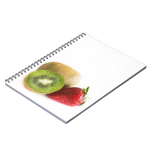 Erdbeere und Kiwi Notizblock (Linke Seite)