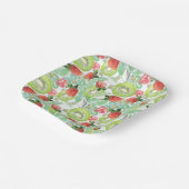 Erdbeere und Kiwi. Pappteller (Gewinkelt)