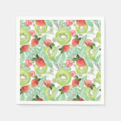 Erdbeere und Kiwi. Serviette (Vorderseite)