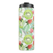 Erdbeere und Kiwi. Thermosbecher (Vorderseite)