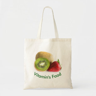 Erdbeere und Kiwi Tragetasche
