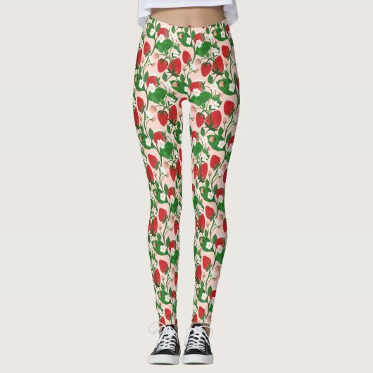 Erdbeere und Leggings im Blumenanbau (Vorderseite)