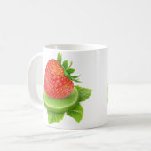 Erdbeere und Limon Kaffeetasse (Vorderseite Links)