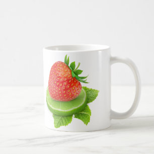 Erdbeere und Limon Kaffeetasse