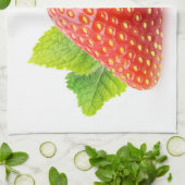 Erdbeere und Minze Küchentuch (Gefaltet)
