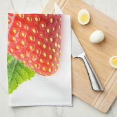 Erdbeere und Minze Küchentuch (Viertel Falte)