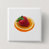 Erdbeere und Orange Button (Vorderseite)