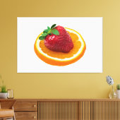 Erdbeere und Orange Leinwanddruck (Insitu (Wohnzimmer))