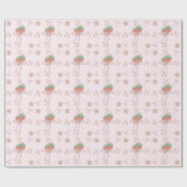 Erdbeere und Ribbon Geschenkpapier (Flach)