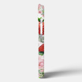 Erdbeere und Rose Case-Mate iPhone Hülle (Rückseite / Links)