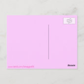 Erdbeere und Schokolade Postkarte (Rückseite)