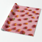 Erdbeere und Tomaten Geschenkpapier (Ungerollt)