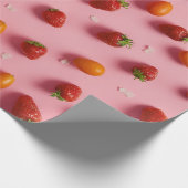 Erdbeere und Tomaten Geschenkpapier (Ecke)