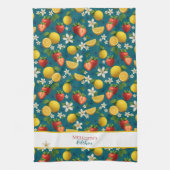 Erdbeere und Zitronenmuster Geschirrtuch (Vertikal)