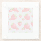 Erdbeere-Untersetzer Glasuntersetzer (Rückseite)