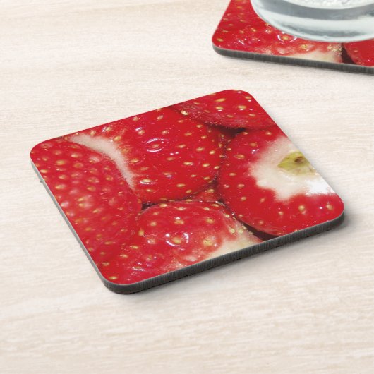 Erdbeere-Untersetzer Untersetzer (Linke Seite)