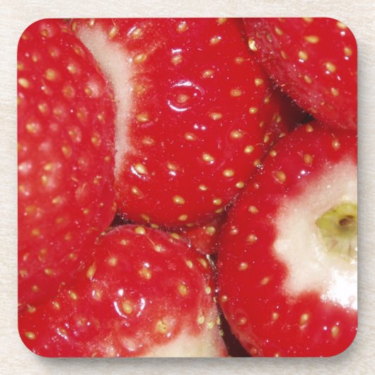 Erdbeere-Untersetzer Untersetzer (Vorderseite)